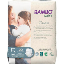 Bambo Nature Eco-Friendly Diaper Pants, Size 5, 11-17Kg 20 Count, Unisex