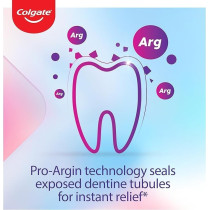 Colgate Toothpaste Sensitive Pro-Relief, Gentle Whitening Toothpaste, Instant And Long Lasting Sensitivity Relief Plus Whitening, With Bio-Arginine And Calcium, 75Ml