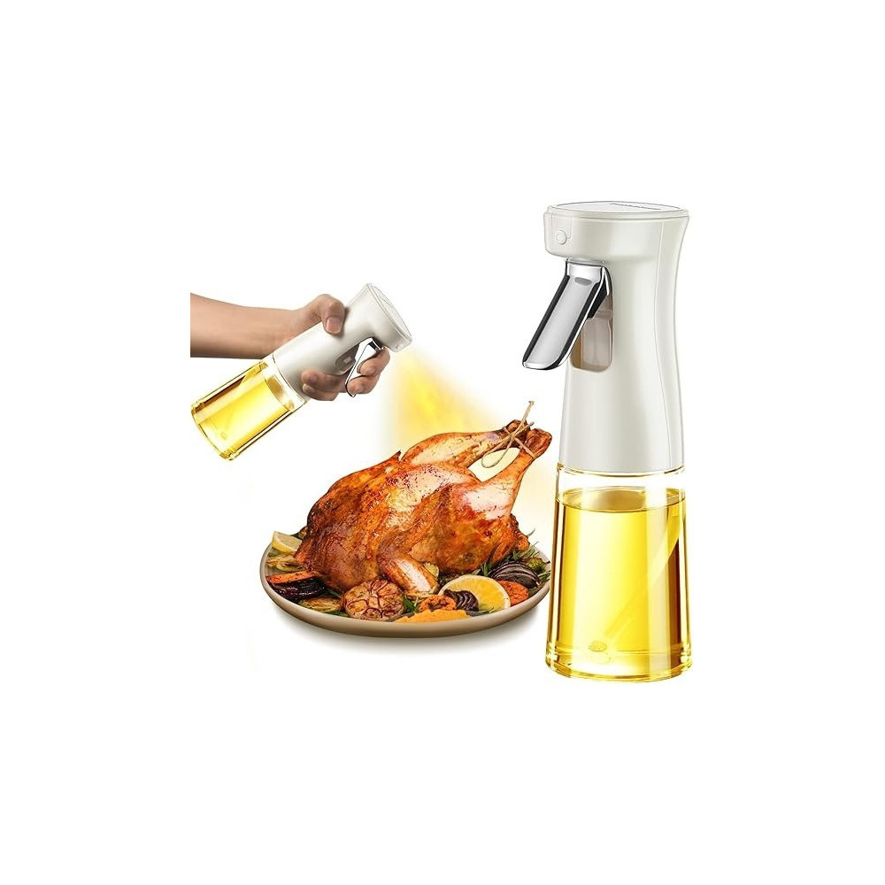 Oil Sprayer For Cooking, 240Ml Glass Olive Oil Sprayer Mister, Olive Oil Spray Bottle, Kitchen Gadgets Accessories For Air Fryer, Canola Oil Spritzer, Widely Used For Salad Making, Baking, Frying, Bbq