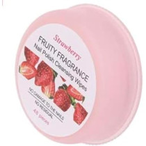 Miniso Nail Polish Cleansing Wipes, Strawberry Fragrance, Pack Of 2 Pcs