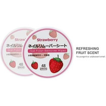 Miniso Nail Polish Cleansing Wipes, Strawberry Fragrance, Pack Of 2 Pcs