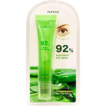 Mumuso Aloe Moisturizing Eye Cream, Repair Under Eye Bags, Dark Circles And Puffiness, Wrinkle Eye Cream With Natural Aloe Vera Extract, Moisturizing And Repairing Eye Wrinkles, Anti-Aging, 15G