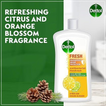 Dettol Handwash Liquid Soap Fresh Pump For Effective Germ Protection And Personal Hygiene, Protects Against 100 Illness Causing Germs, Citrus And Orange Blossom, 700Ml