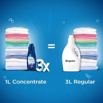Downy Fabric Conditioner, Concentrate, Valley Dew Variant, Color Protection, More Softness, Longer Lasting Freshness, 1L