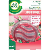 Air Wick Crystal Air, Contains Natural Essential Oils, Eliminates Bad Odour Like Cat Litter Smell, Red Berrries Fragrance