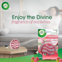Air Wick Crystal Air, Contains Natural Essential Oils, Eliminates Bad Odour Like Cat Litter Smell, Red Berrries Fragrance