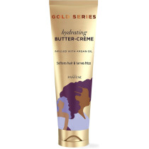 Pantene Gold Series, Butter Creme Hair Treatment, With Argan Oil, Sulfate Free, With Argan Oil, Intense Hydrating, Pro-V, For Natural And Curly Textured Hair, 193 G