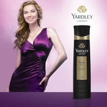 Yardley Poise Noire Body Spray For Elegant Woman, Mandarin, Waterlily And Jasmine Fragrance, 150 Ml