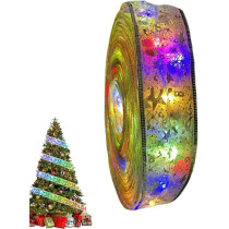 Nedyet Christmas Tree Ribbon String Lights, Led Glow Ribbon String Lights, Shining Glow Ribbon Light For Christmas Tree Decoration