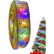 Nedyet Christmas Tree Ribbon String Lights, Led Glow Ribbon String Lights, Shining Glow Ribbon Light For Christmas Tree Decoration