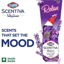 Clorox Scentiva Toilet Cleaner, Tuscan Lavender, Bleach Free, Kills 99.9Percentage Of Viruses And Bacteria, Triple Pack, 709 Ml