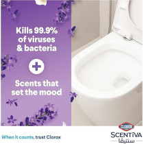 Clorox Scentiva Toilet Cleaner, Tuscan Lavender, Bleach Free, Kills 99.9Percentage Of Viruses And Bacteria, Triple Pack, 709 Ml