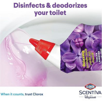 Clorox Scentiva Toilet Cleaner, Tuscan Lavender, Bleach Free, Kills 99.9Percentage Of Viruses And Bacteria, Triple Pack, 709 Ml