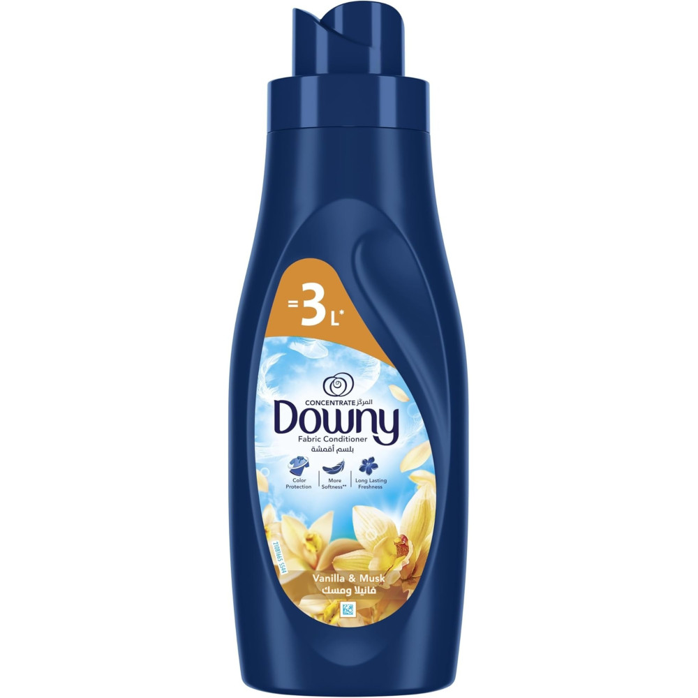 Downy Fabric Conditioner, Concentrate, Vanilla And Musk Variant, Color Protection, More Softness, Longer Lasting Freshness, 1L