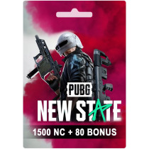 USD 4.99 PUBG New State 1500 NC+80 Bonus USA Instant E-mail Delivery