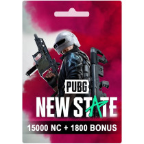 USD 49.99 PUBG New State 15000 NC+1800 Bonus USA Instant E-mail Delivery