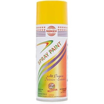 Asmaco All Purpose Interior and Exterior Spray Paint, Yellow ,12Pcs