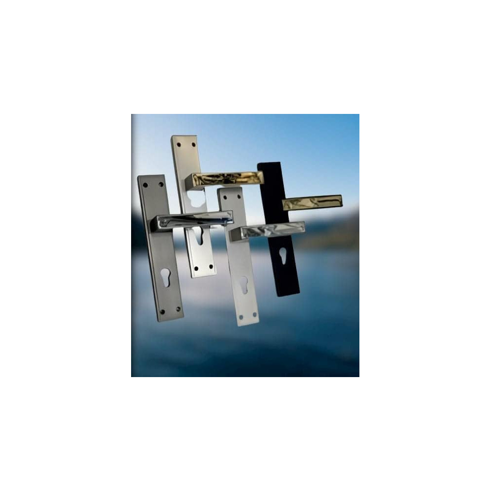 Abbasali Wooden Door Handle For Entrance And Interior Doors Ded Plate N15-Ko27, Silver