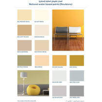 National Paint Water Based Wall Emulsion Paint, 801, 3.6 Liter