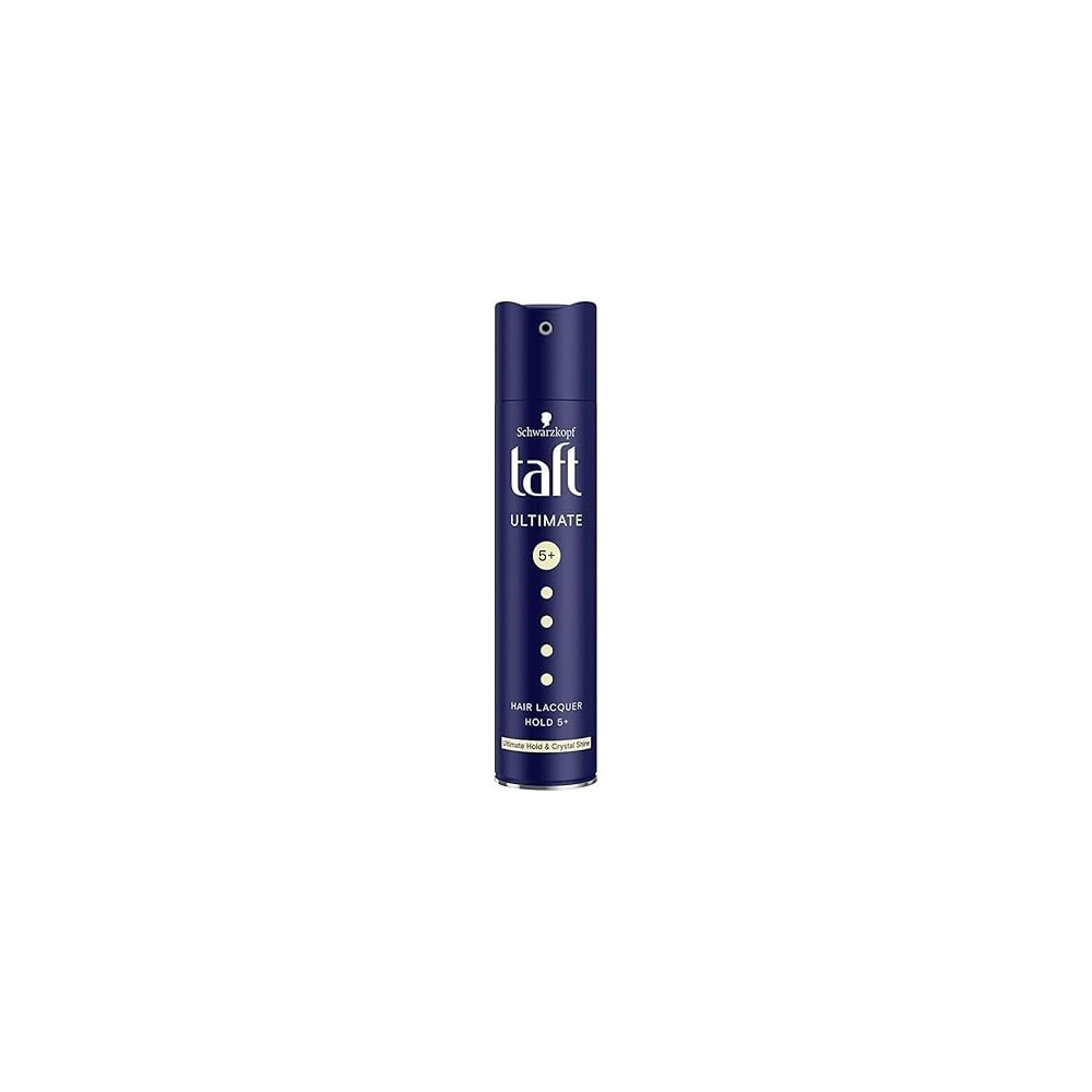 Schwarzkopf Taft Ultimate 5+ Hair Lacquer Hold 5+ Ultimate Hold And Crystal Shine, 250 ML