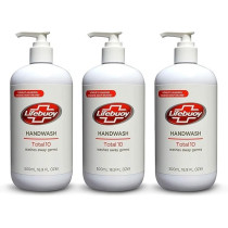 Lifebuoy Total 10 Hand Wash, 500 ml, Pack Of 3