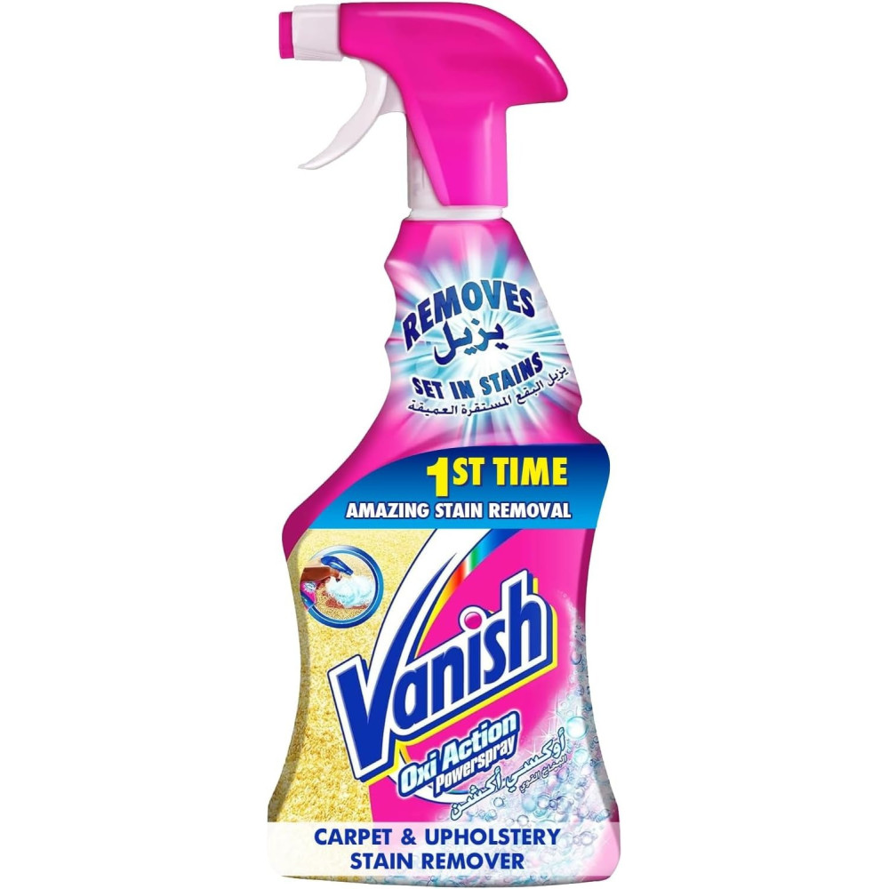 Vanish Carpet Cleaner And Upholstery Oxi Action Stain Remover Trigger Spray, 500 ml