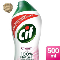 Cif Pink Floral Cream Multipurpose Surface Cleaner For Tough Stains, 500 ml