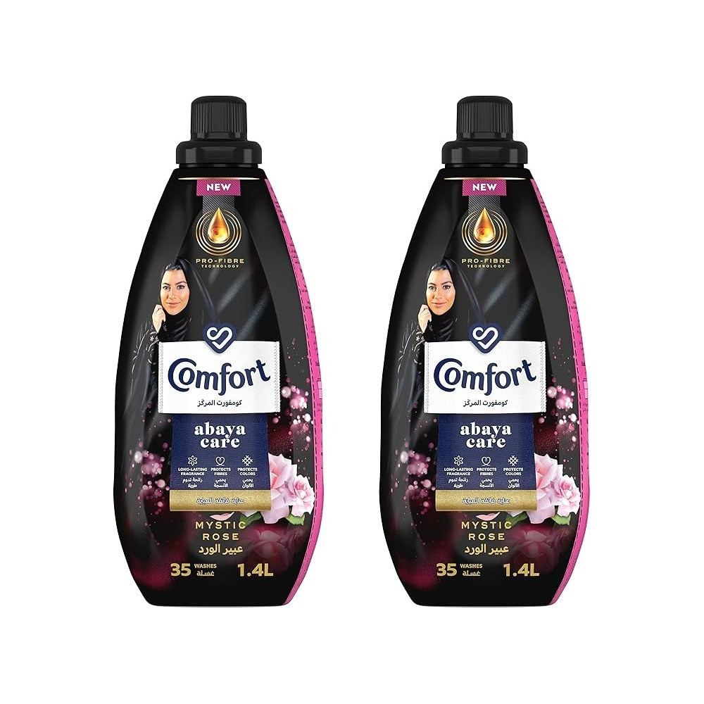 Comfort Abaya Concentrate Fabric Softener Mystic Rose, 1.4 Litre, Pack Of 2
