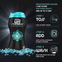 Downy Unstoppables In-Wash Freshness And Scent Booster Beads, Scent Fresh, Pack Of 4 x 190 G