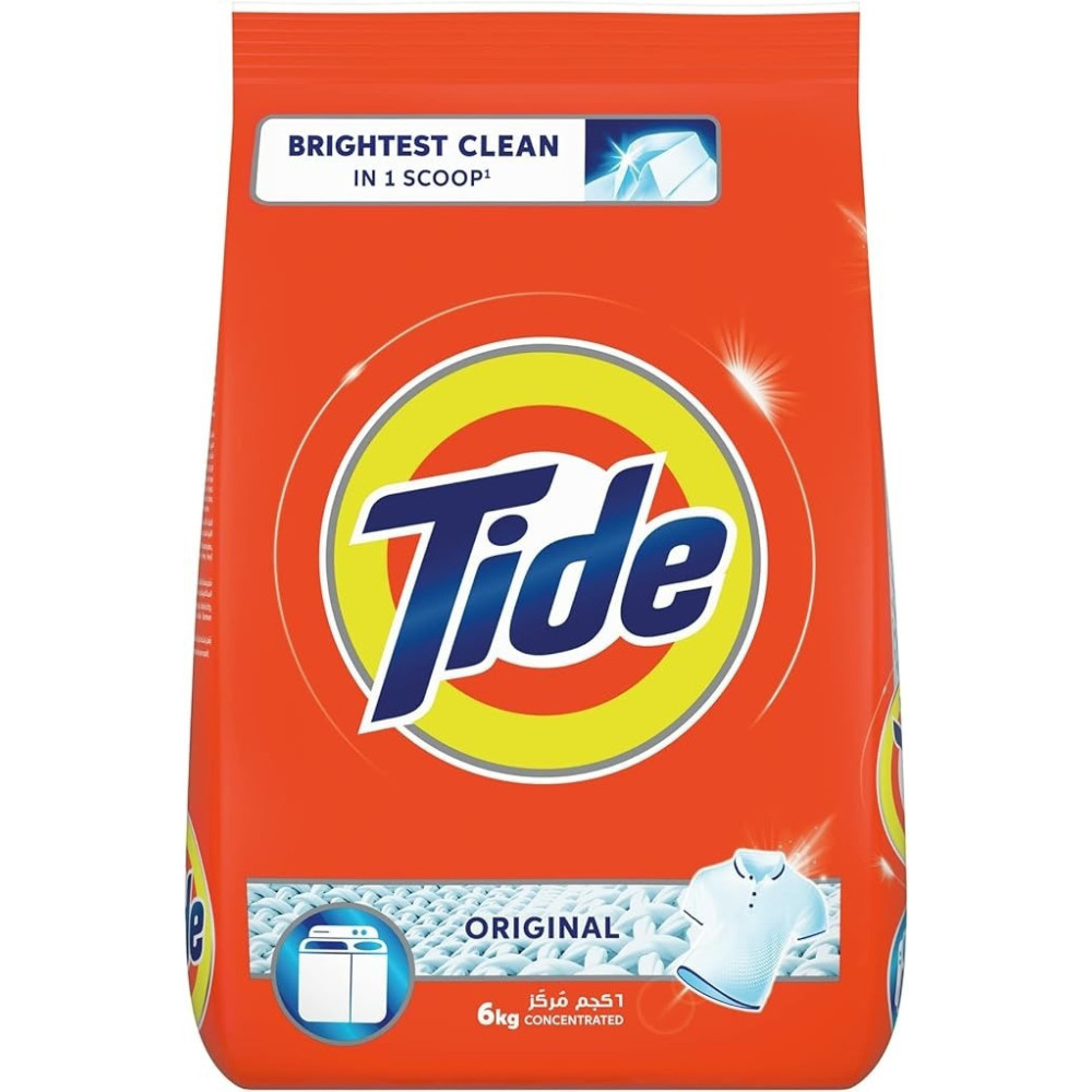 Tide Semi-Automatic Laundry Detergent Powder, 6 Kg
