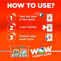 Tide Wow All In 1 Pods Original Scent, 15 Count