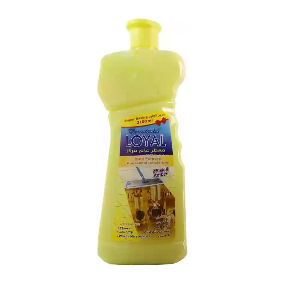 Loyal Concentrated Musk And Amber Fragranced Multi-Purpose Household Deodorizer, 2100 ml
