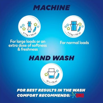 Comfort Concentrated Fabric Softener Spring Dew And Charm For Long-Lasting Fragrance, 4 Litre Plus 650 ml