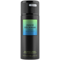 David Beckham True Instinct Deodorant Body Spray For Men, Woody Ambery David Beckham Deodorant, Seductive Scent, Sleek Black Can, 150Ml