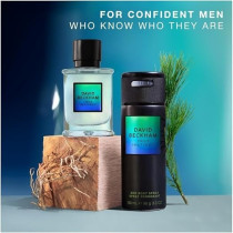 David Beckham True Instinct Deodorant Body Spray For Men, Woody Ambery David Beckham Deodorant, Seductive Scent, Sleek Black Can, 150Ml