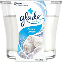 Glade Jar Candle Air Freshener, Clean Linen, 96.3 g, Pack Of 3