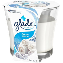 Glade Jar Candle Air Freshener, Clean Linen, 96.3 g, Pack Of 3