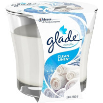 Glade Jar Candle Air Freshener, Clean Linen, 96.3 g, Pack Of 3