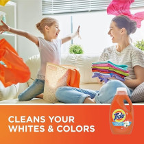 Tide Automatic Power Gel Laundry Detergent, Fresh Morning, 2.8 Litre, Dual Pack