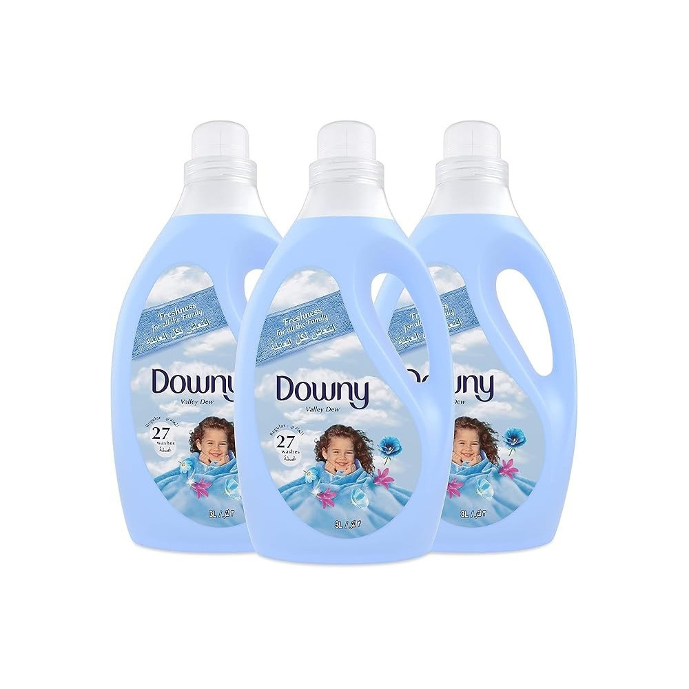 Downy Regular Fabric Softener Valley Dew, 3 X 3L
