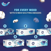 Fine Facial Tissue Boxes, 30 Box, 2 Ply x 130 Sheets, With Cotton Feel Tissues Suitable For All Skin Types And Any Event
