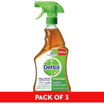 Dettol Antibacterial Surface Disinfectant, Trigger Spray Bottle, 500Ml, Pack Of 3