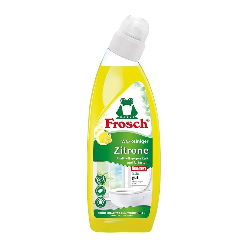 Frosch Lemon Toilet Cleaner, Yellow Lemon, Cleaner, Fresh, 750 G