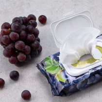Farmskin Freshfood For Skin Facial Cleansing Wipes Makeup Daily Remover Grape For Sensitive Skin, 60 Count, Cruelty Free