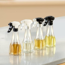 Aminno Oil Sprayer For Cooking, Olive Oil Spray Glass Square Bottle, 240 Ml Oil Vinegar Mister Spritzer Dispenser Transverse Vertical Spray For Air Fryer Bbq Baking Salad Making Canola Frying Grilling
