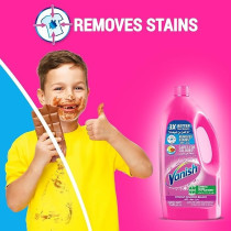 Vanish Laundry Stain Remover For Colored And White Clothes, 1.8 L Plus 500 Ml, Pink Liquid, Pack Of 2