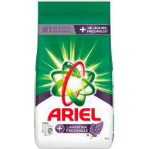 Ariel Lavender Laundry Detergent Powder, 1 In Stain Removal With 48 Hours Of Freshness, 9Kg
