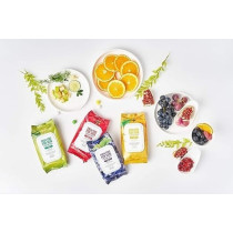Farmskin Freshfood For Skin Facial Cleansing Wipes Makeup Daily Remover Pomegranate For Dry Skin, 60 Count