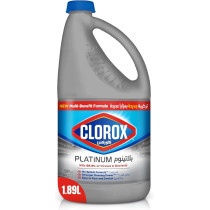 Clorox Platinum Bleach, Upgrade Your Clean With A New Multi-Benefit, No Splash Thick Bleach Liquid Formula, 1.89L