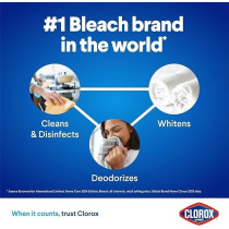Clorox Platinum Bleach, Upgrade Your Clean With A New Multi-Benefit, No Splash Thick Bleach Liquid Formula, 1.89L